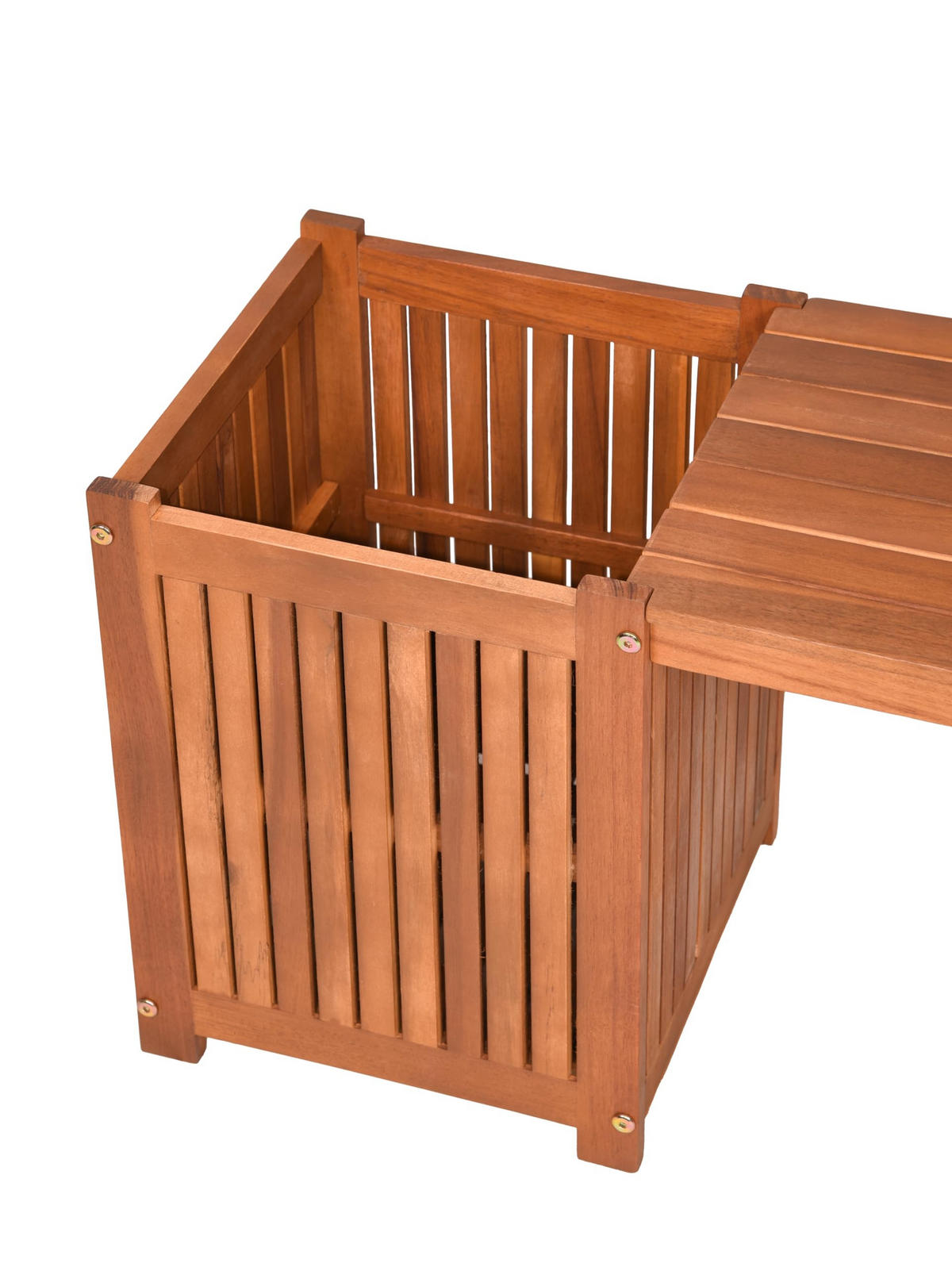 PFLANZBANK Oslo geölt Natur Akazie Blumenständer - Naturfarben, Holz (30/40/150cm) - DELUKE