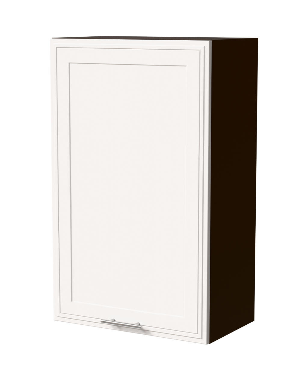 HÄNGESCHRANK Salo W4/60/1 Lava / Weiß Matt 60 / 32,5 / 96cm - Dunkelgrau/Weiß, Holz/Holzwerkstoff (60/96/32.5cm) - Feldmann-Wohnen