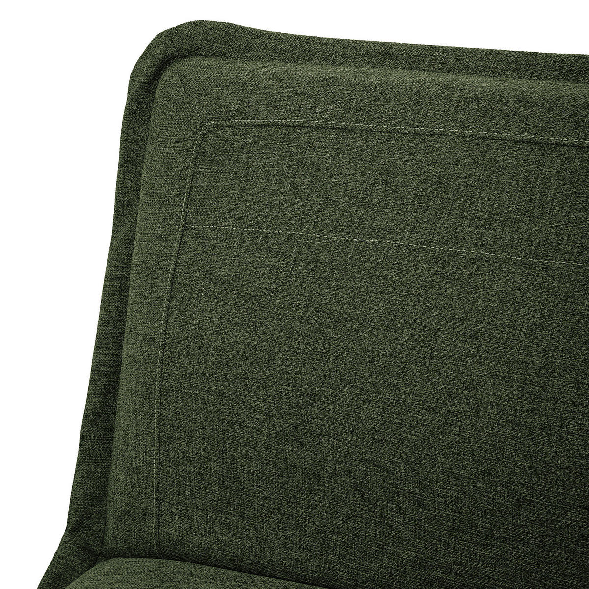 SCHLAFSOFA - Webstoff / Gummibaum - Dunkelgrün/Eichefarben, Holz/Textil (188/82/87cm) - home24