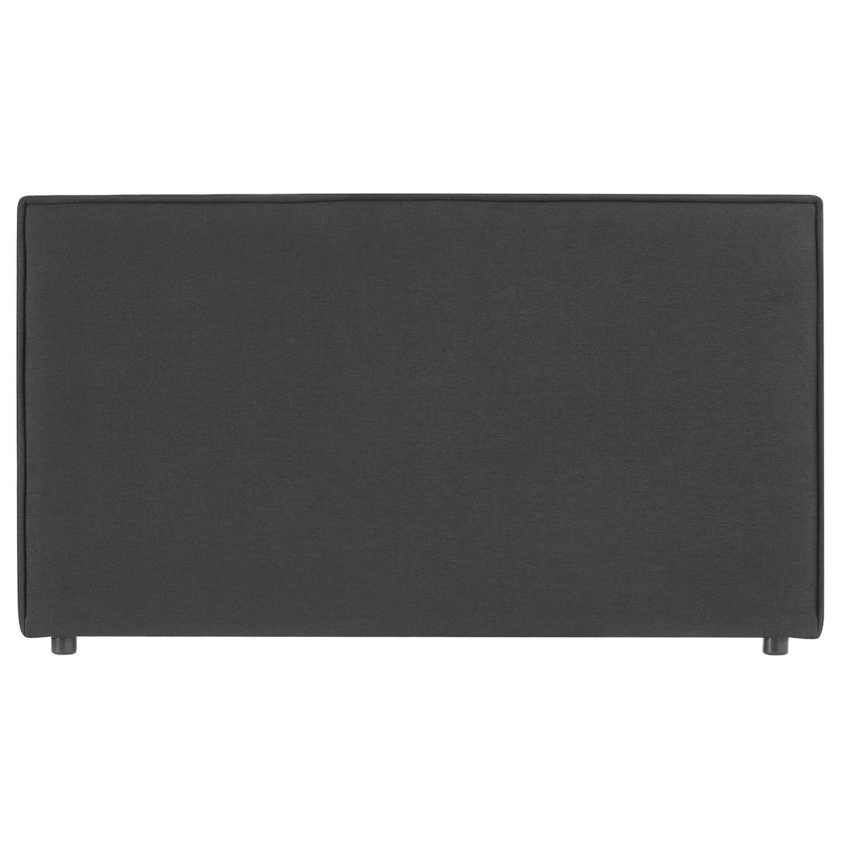 KOPFTEIL DACIO 120X190 CM - Schwarz, Textil (121/69/6cm) - IDIMEX