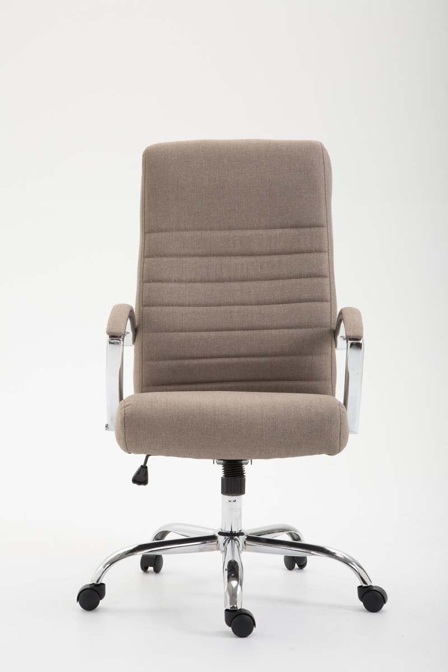 BÜROSTUHL Vallon, Stoff Taupe - Taupe, Textil/Metall (60/118/68cm) - TPFLiving