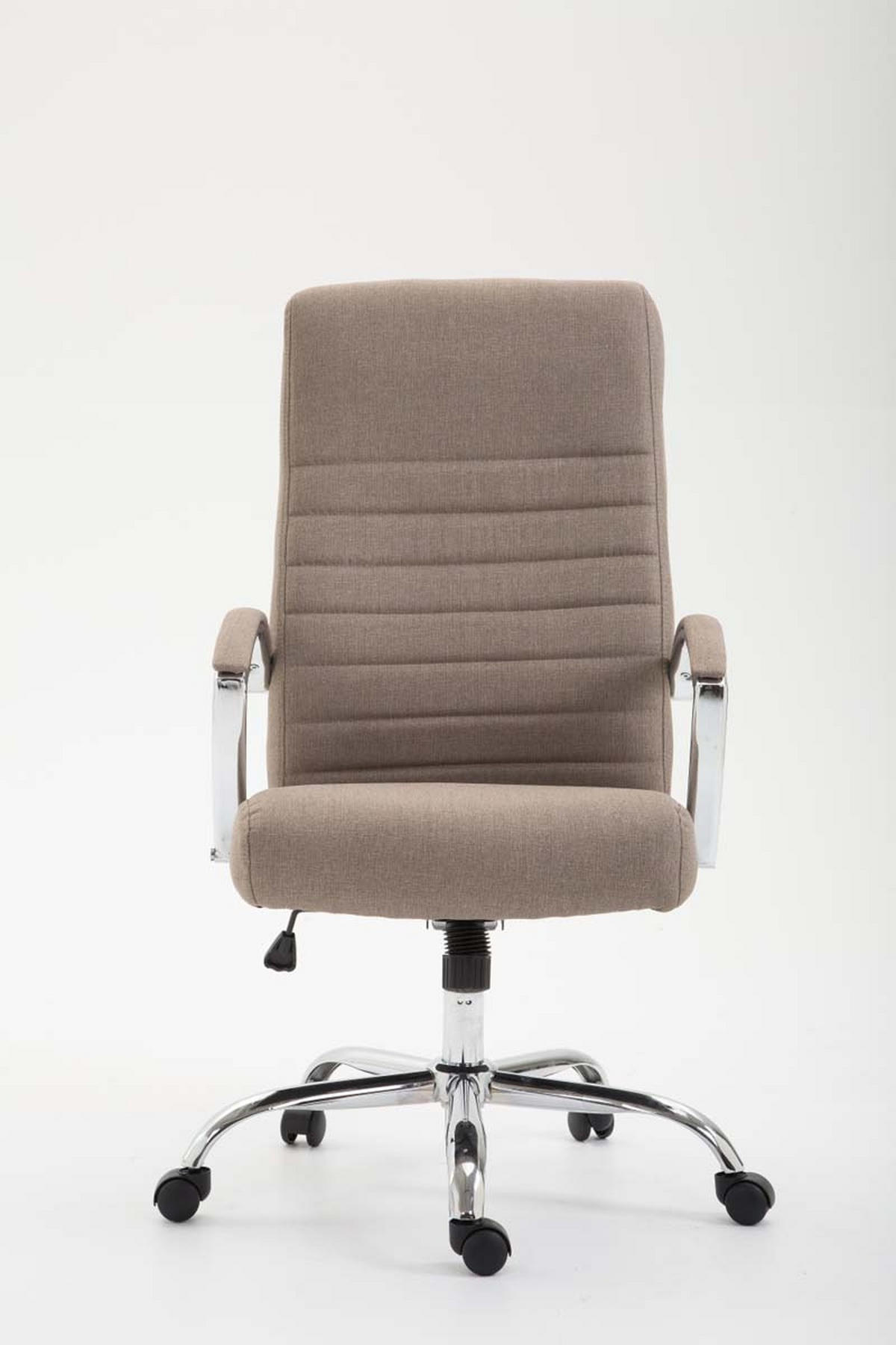 BÜROSTUHL Vallon, Stoff Taupe - Taupe, Textil/Metall (60/118/68cm) - TPFLiving