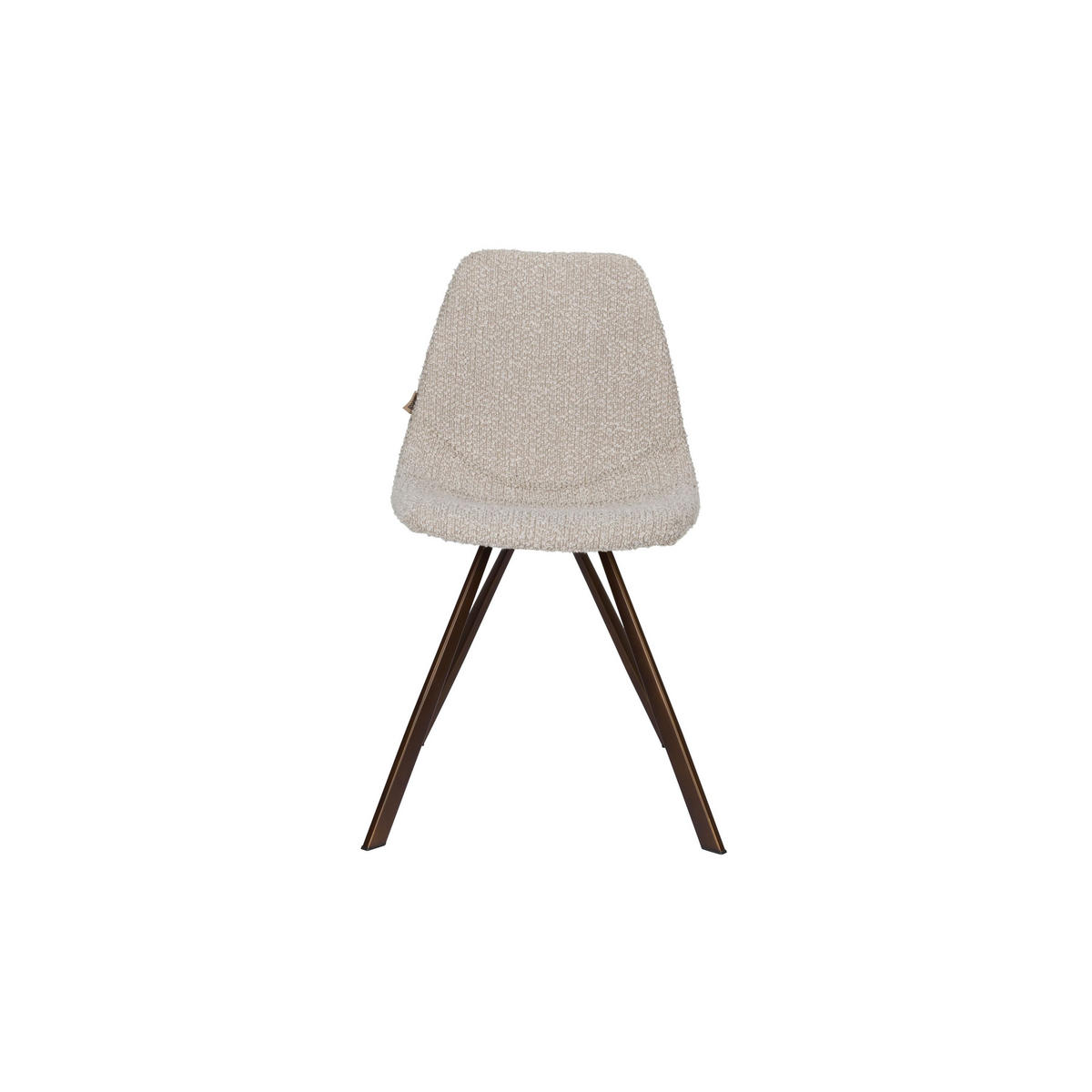 ESSZIMMERSTUHL Franky Bouclé Beige - 2 er Set - Beige, Kunststoff (46/83/56cm) - Dutchbone