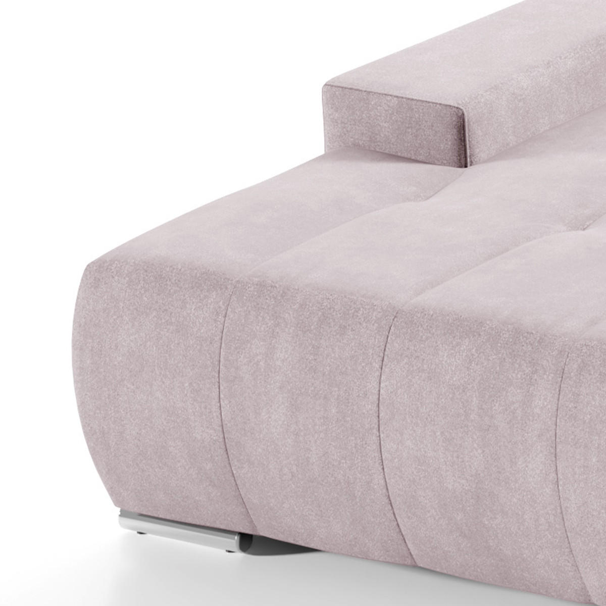 ECKSOFA Jonas 4 Sitzplätze Rose - Pink, Holzwerkstoff (265/185cm) - Petits-meubles
