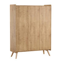 SKRIŇA 3 dvere Vintage Drevo - hnedá, kompozitné drevo (148.9/200/5cm) - Petits-meubles