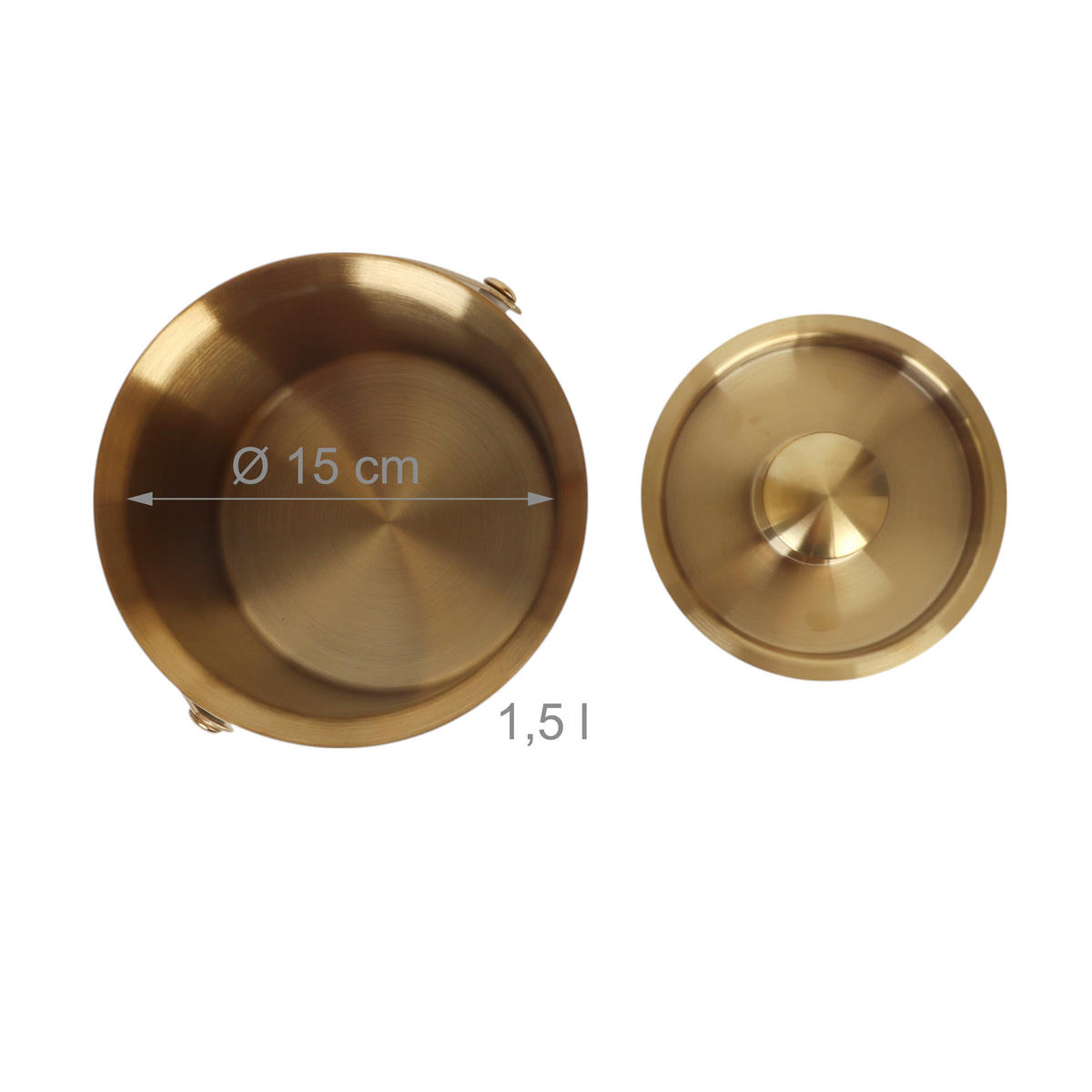 EISEIMER Schwarz Edelstahl doppelwandig mit Deckel 1,5 l - Schwarz, Kunststoff/Metall (15/17cm) - Relaxdays