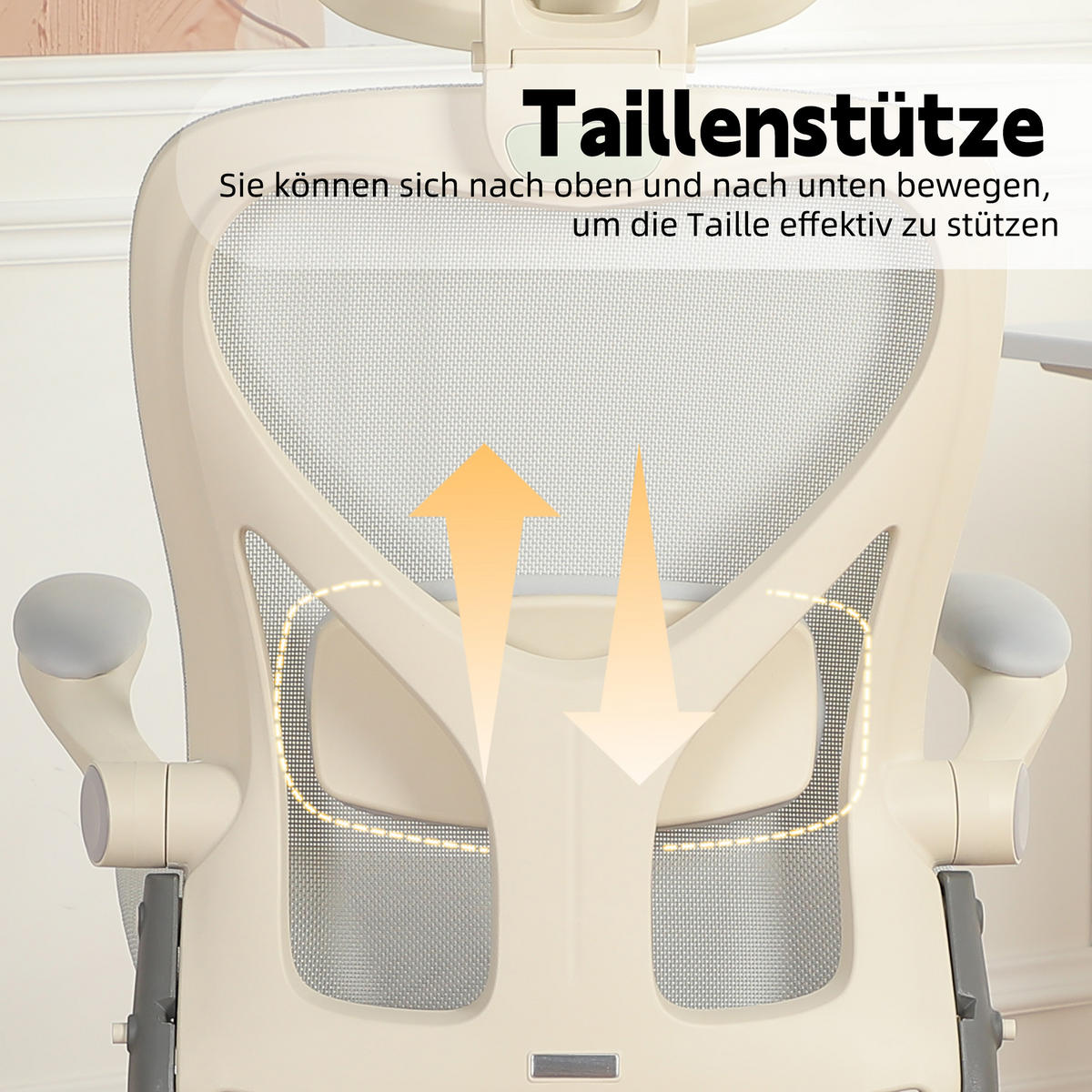 DREHSTUHL DE-40937 mit klappbarer Rückenlehne und 3D-Kopfstütze Grau - Grau, Metall (62/129/48.5cm) - ComfortXL