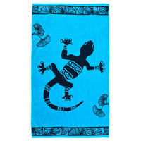 STRANDTUCH Frottee Velours Jacquard Bradford 90x170 400g/m² - Blau, Textil (90/170cm) - LE COMPTOIR DE LA PLAGE