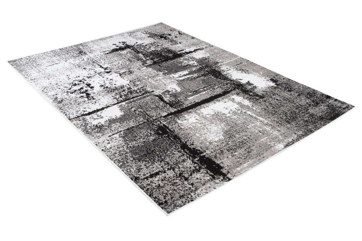 TEPPICH MAYA Dunkelgrau Meliert Streifen Splash 250/300 cm - Dunkelgrau, Textil (250/300cm) - Tapiso
