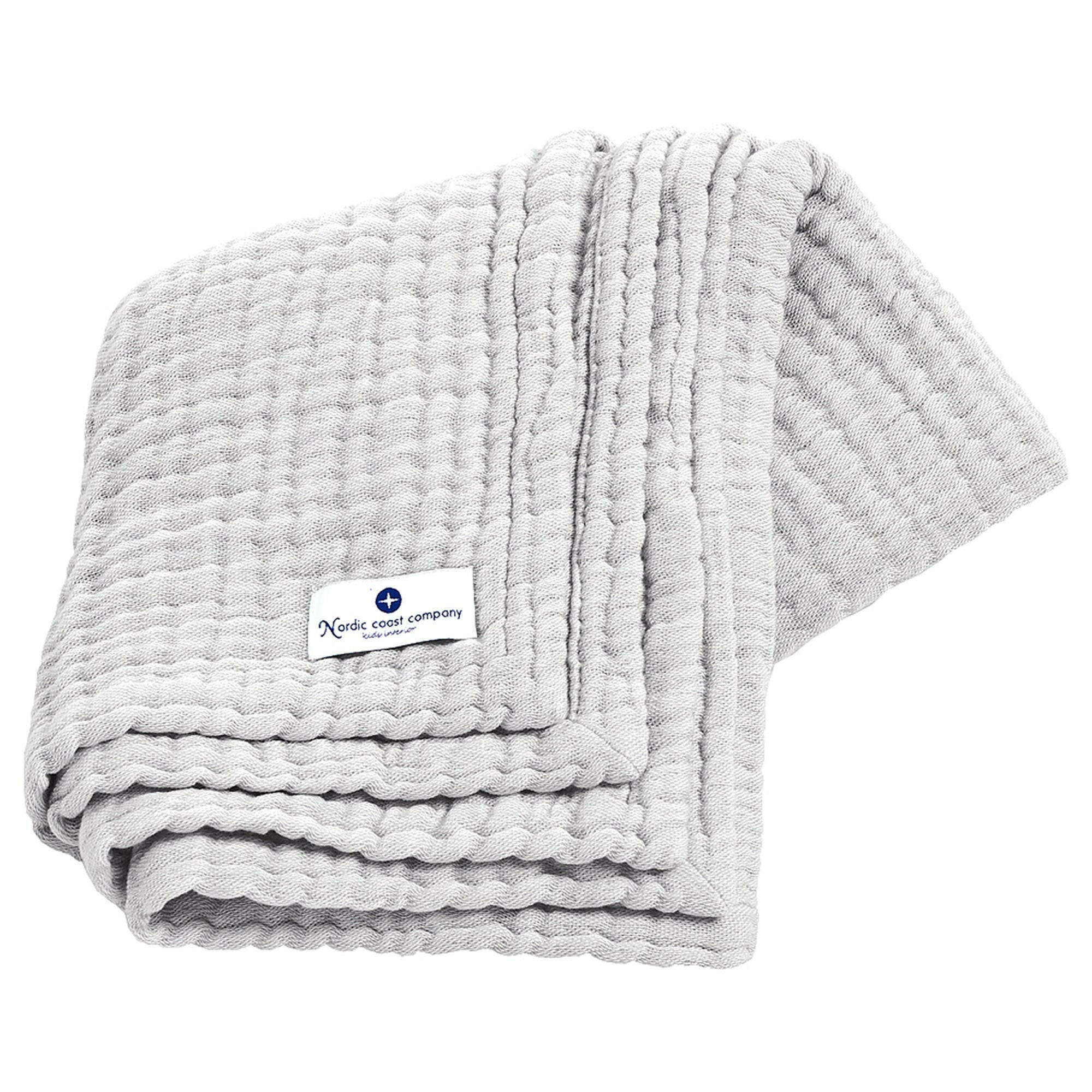 MUSSELINDECKEGRAU - Grau, Textil (80/80cm) - nordic coast company