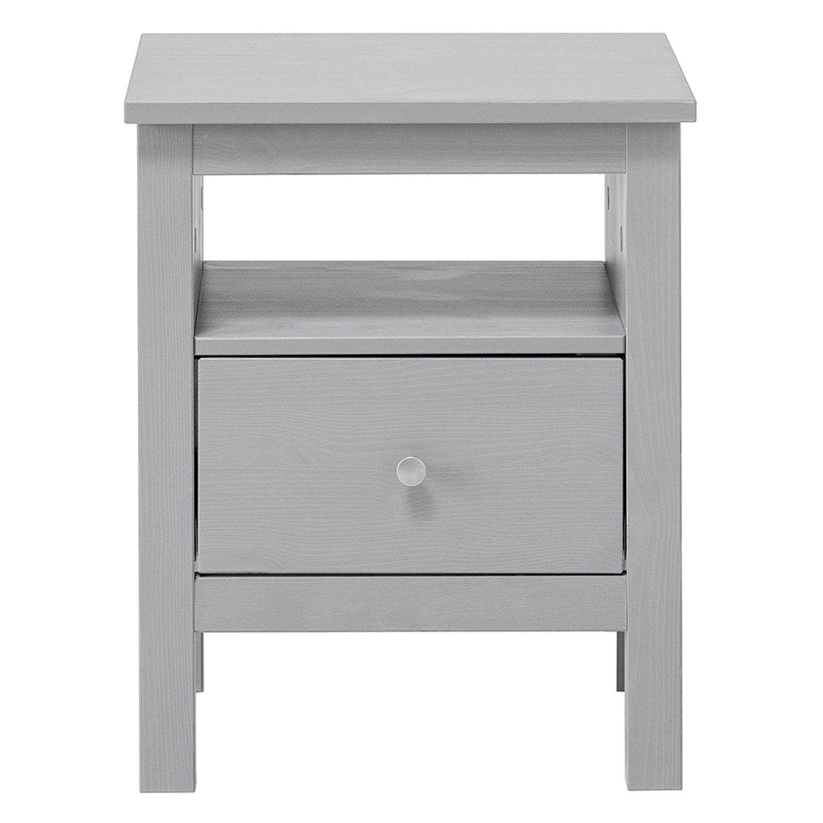 NACHTTISCH Massivholz 37/45/55 cm - Grau, Holz (45/55/37cm) - hagge home