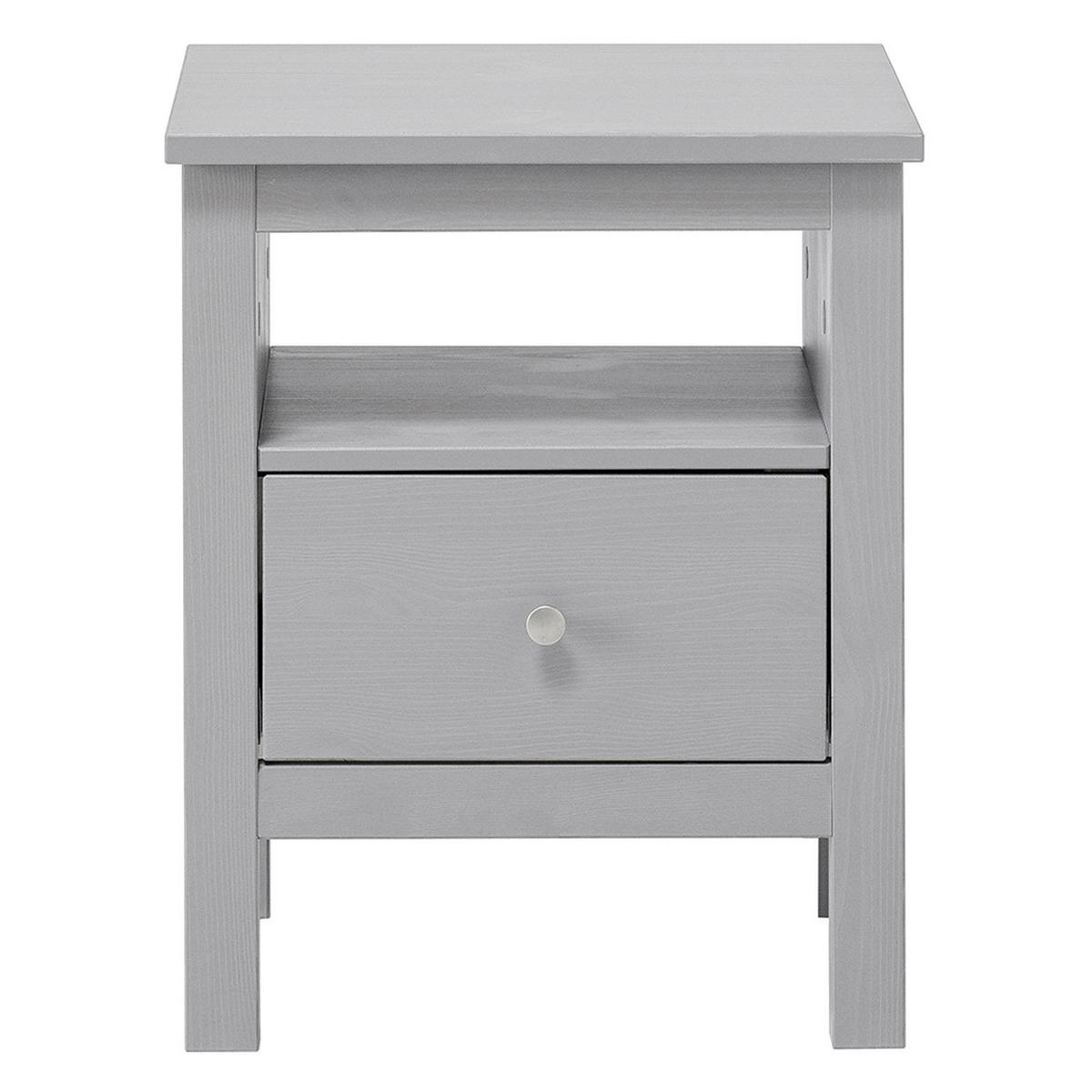 NACHTTISCH Massivholz 37/45/55 cm - Grau, Holz (45/55/37cm) - hagge home