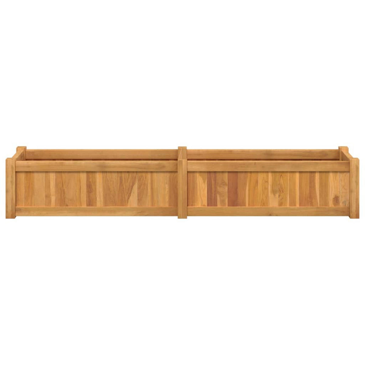 HOCHBEET 150x30x25 cm Massivholz Teak - Braun, Holz (150/25/30cm)