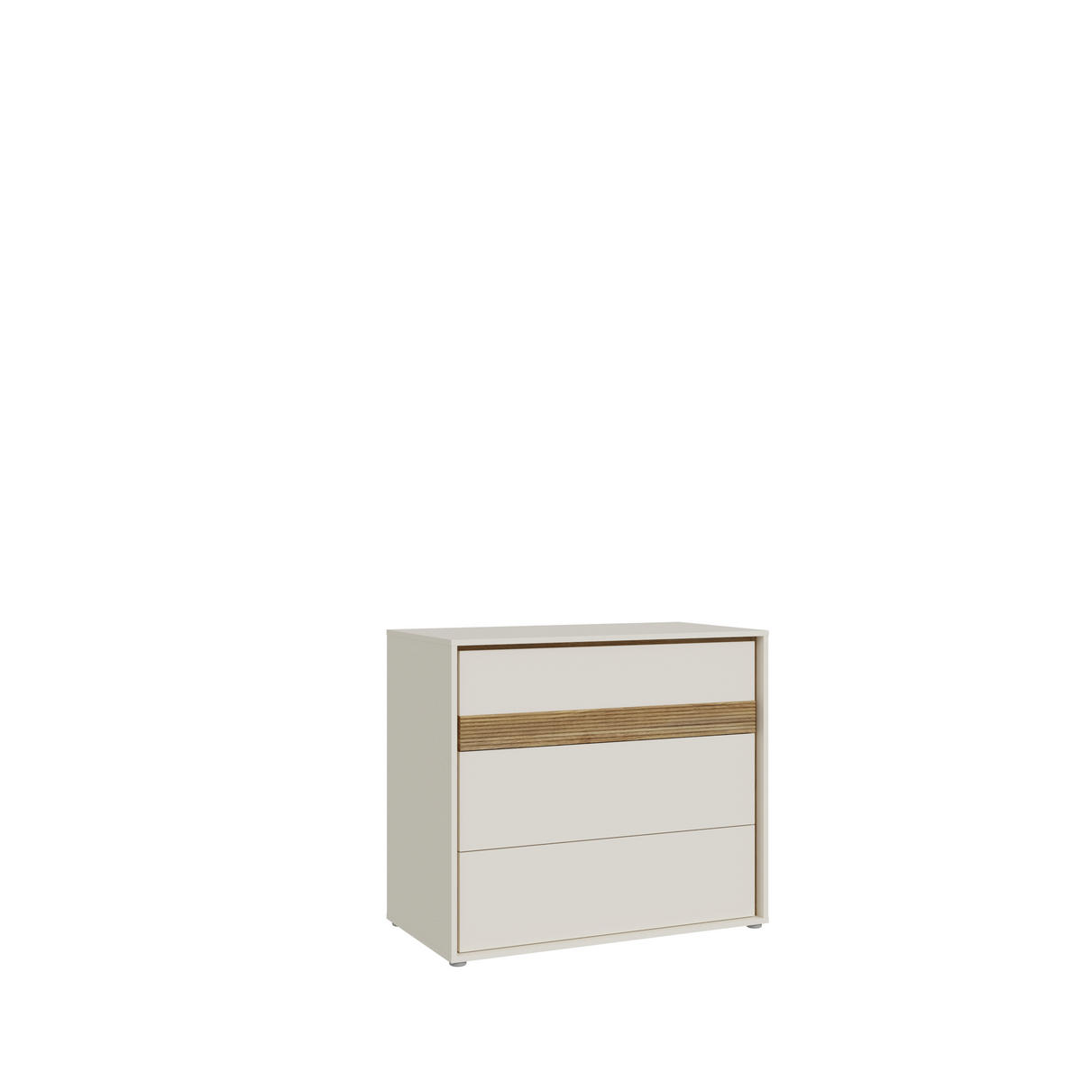 JUGENDZIMMER Wexlin in Mauvella Eiche und Sand 6 teilig mit Lamellenoptik - Beige/Braun, Holzwerkstoff (80/200/120cm)