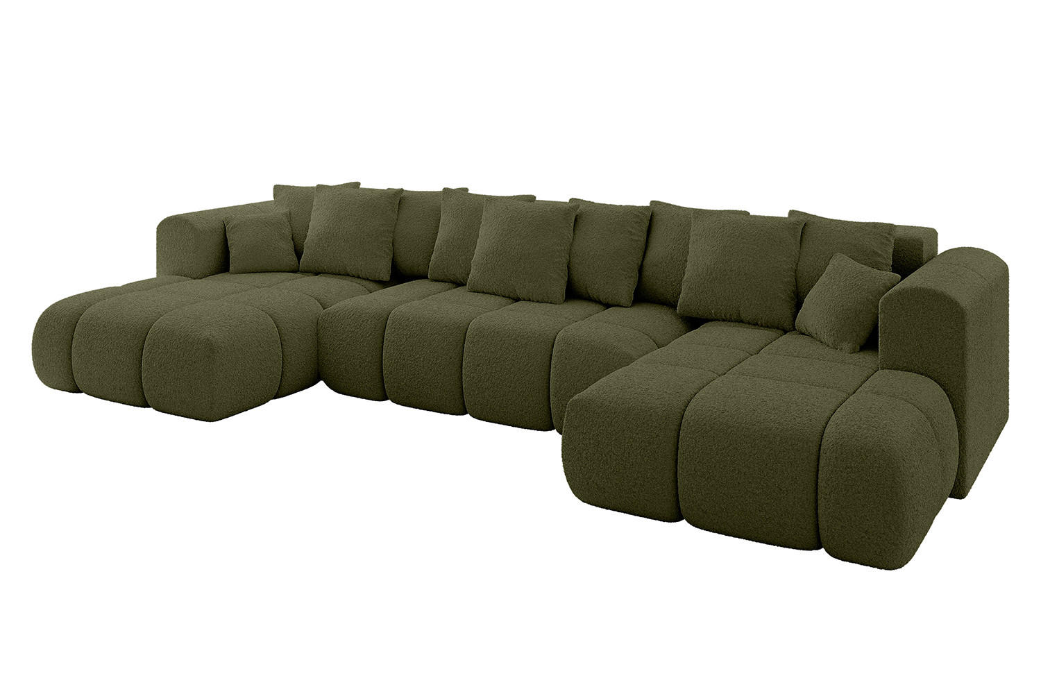 ALTDECOR SEDACÍ SOUPRAVA CLOUD-U-v1 405x185x90 zelená buklé