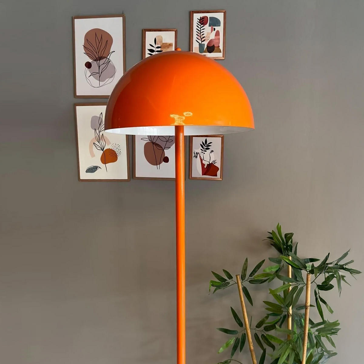 STEHLEUCHTE Gelora 170 Cm - Orange, Metall (37/37/170cm) - Bamyum