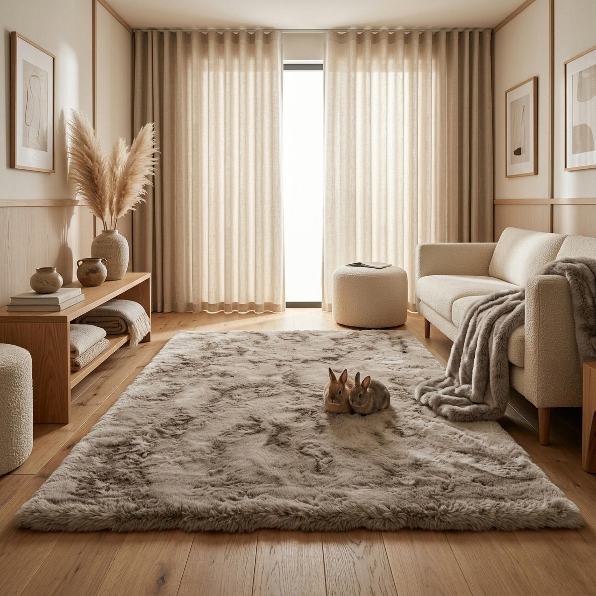 FELLTEPPICH CLOUD SUPER SOFT 240/340 cm Taupe - Taupe, Textil (240/340cm) - Consilio Concept