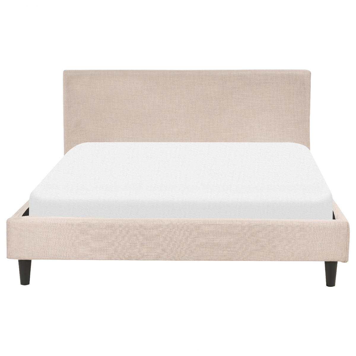 POLSTERBETT 140/200 cm Sandbeige Fitou - Beige, Textil (140/200cm) - Beliani