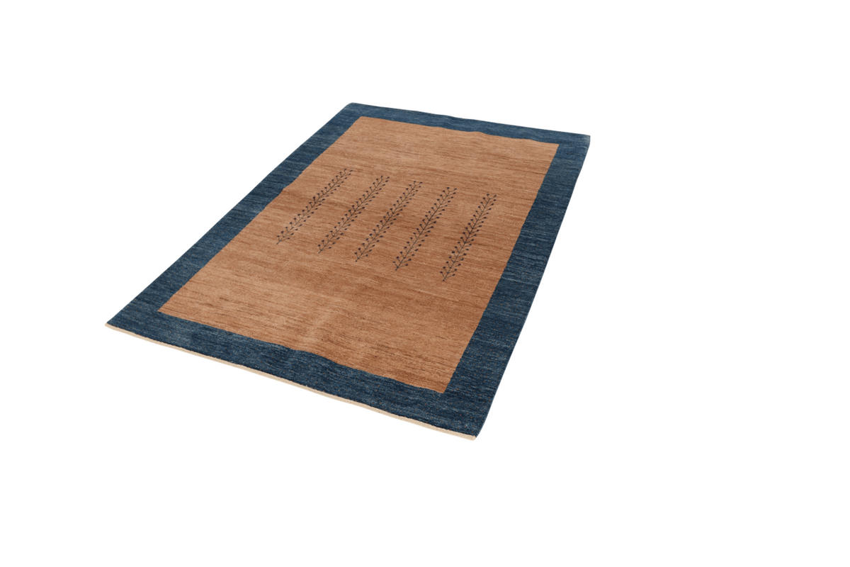 GABBEH-TEPPICH handgeknüpft Rizbaf Braun 190/131 cm Schurwolle - Braun, Textil (131/190cm) - Looma