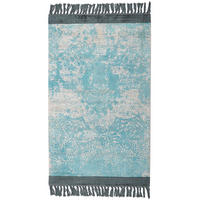 KURZFLOR-TEPPICH Akarsu 150/80 cm - Blau, Naturmaterialen (80/150cm) - Beliani