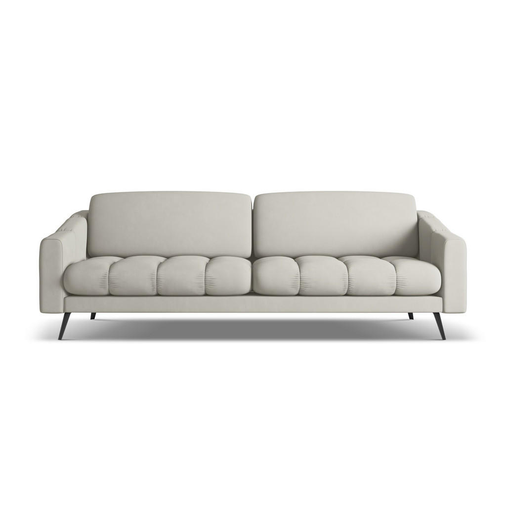 Thumbnail - Makamii 4-Sitzer-Sofa, Beige, Textil, Füllung: Schaumstoff, 238x80x95 cm, Made in EU, Wohnzimmer, Sofas & Couches, Sofas