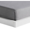 SPANNBETTTUCH Satinette - Grau, Textil (180/200cm) - home&you
