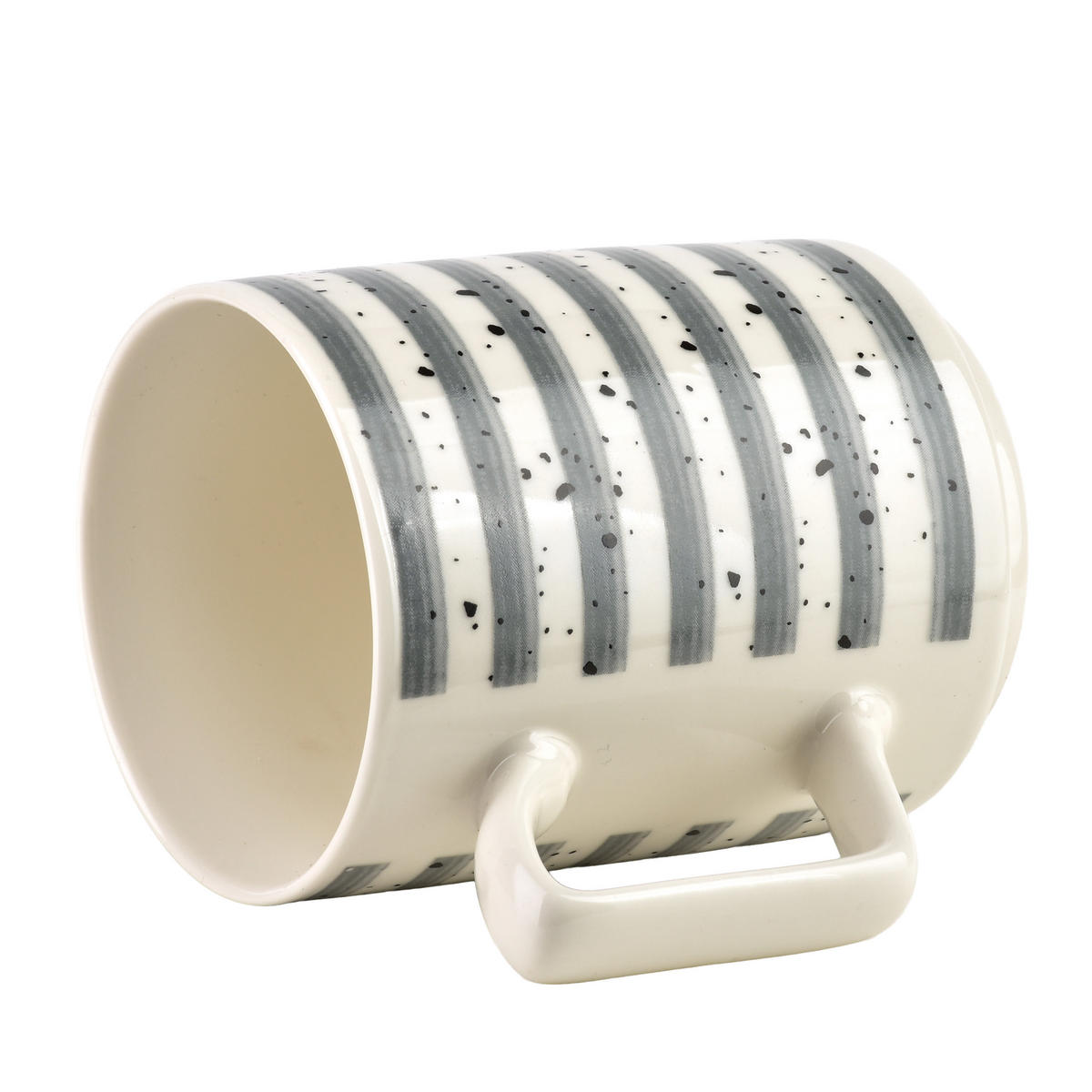HRNEK MOJRA, porcelán, šedý - šedá, keramika (0.35L) - Mondex