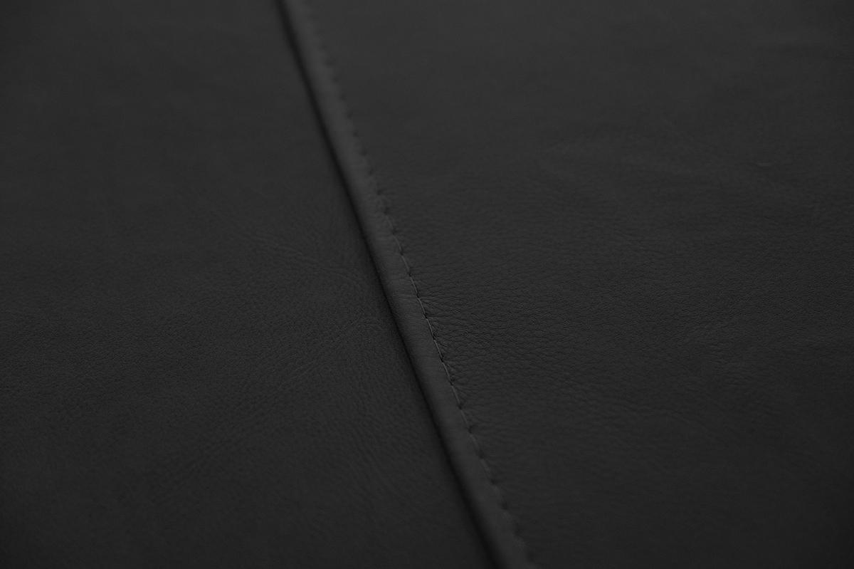 SESSEL DAVITO Schwarz Leder - Schwarz, Leder (128/88/108cm) - KAWOLA