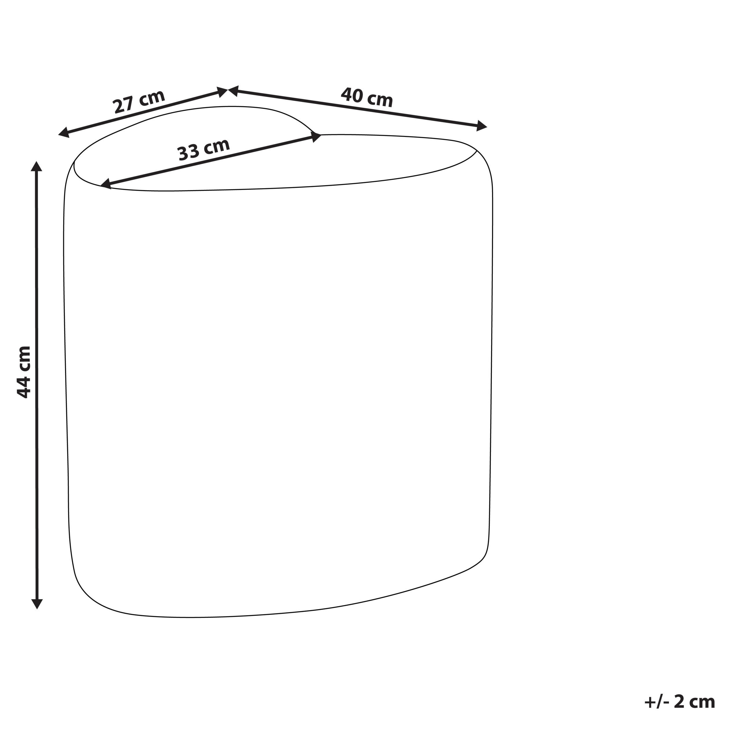 Thumbnail - Beliani Pouf, Weiß, Textil, Freiform, 40x44x33 cm, Wohnzimmer, Hocker, Poufs