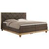 BOXBETT CAICOS 160/200 - Braun Velvet - H4 - Braun, Holz/Textil (160/200cm) - MKS