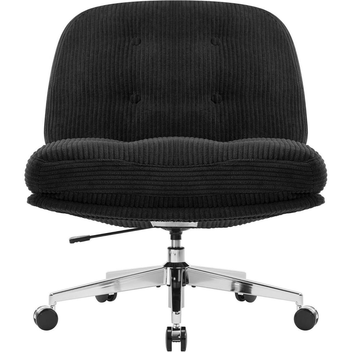 BÜROSTUHL ohne Armlehnen Schwarz - Schwarz, Textil (65/85/50cm)