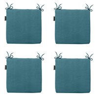 SITZKISSEN Panama 40/40 cm 4er-Set - Türkis, Textil (40/4/40cm) - Madison