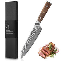 KIRITSUKEMESSER 20 cm - Nussbaumfarben, Holz/Metall (34cm) - Wakoli