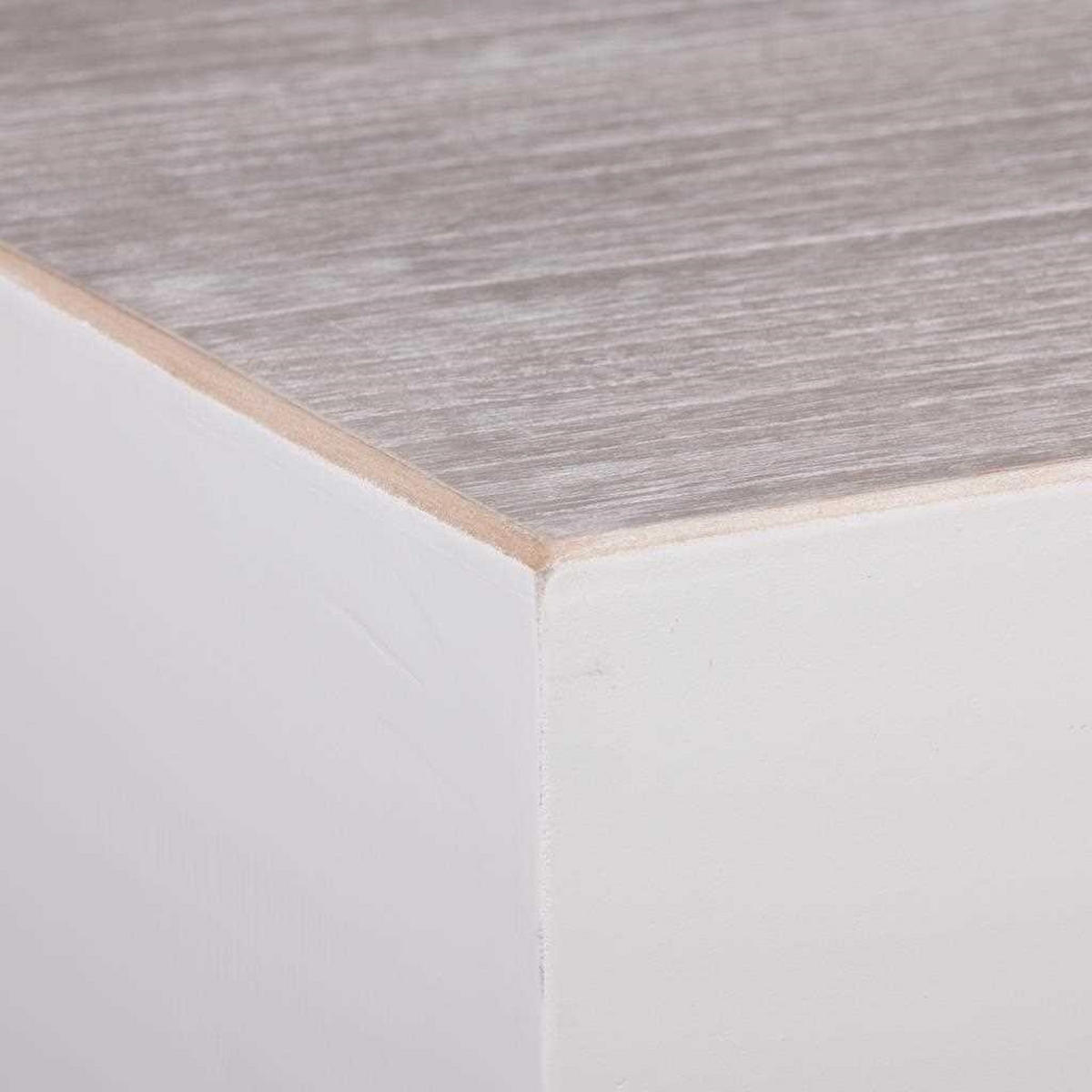 TISCH aus Metall und Holz, 160x80cm - Weiß, Holz (80/160/80cm) - Wanderlust