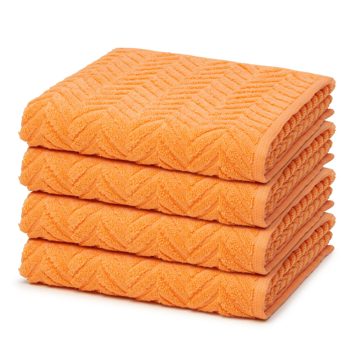 HANDTUCH Sensual Skin Zopf 4er-Set - Gelb, Textil (50/100cm) - Ross