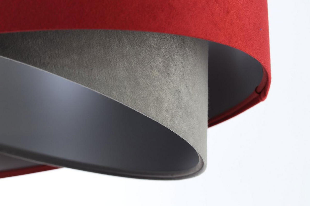 HÄNGELEUCHTE Grau 50/23 cm - Rot, Kunststoff (50/1.3/23cm) - ONZENO