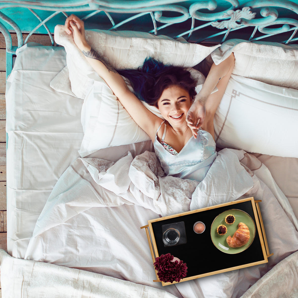 NOČNA mizica - svetlo rjava, leseni material/les - Relaxdays