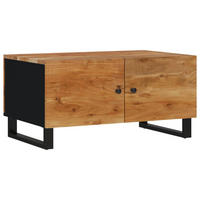 COUCHTISCH 80x50x40 cm Massivholz Akazie & Holzwerkstoff - Braun, Holz (80/50/40cm) - furnicato