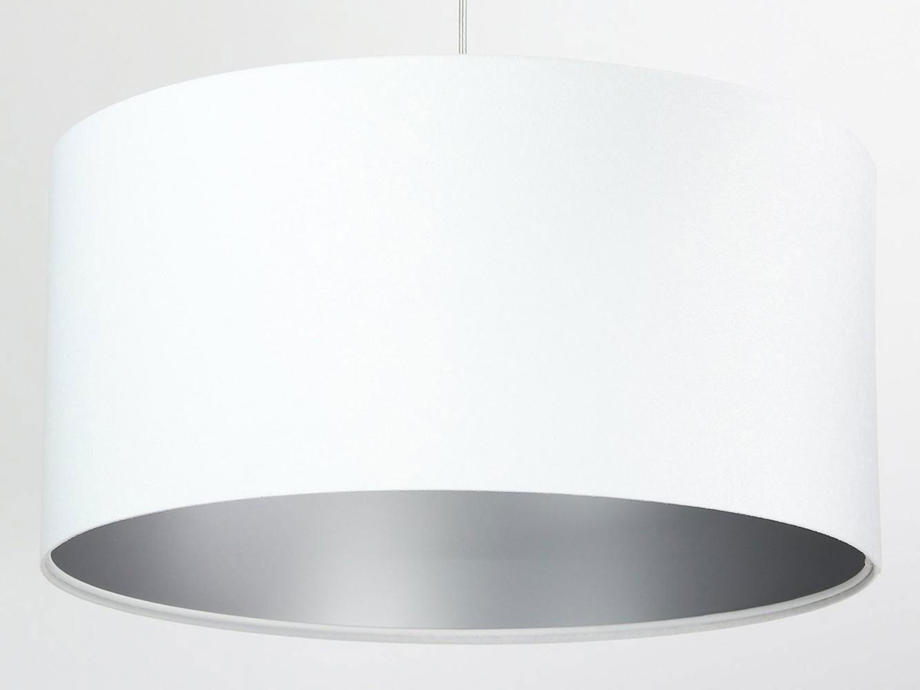 HÄNGELEUCHTE Silber 50/25 cm - Silberfarben/Weiß, Kunststoff (50/0.8/25cm) - ONZENO