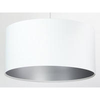 HÄNGELEUCHTE Silber 50/25 cm - Silberfarben/Weiß, Kunststoff (50/0.8/25cm) - ONZENO