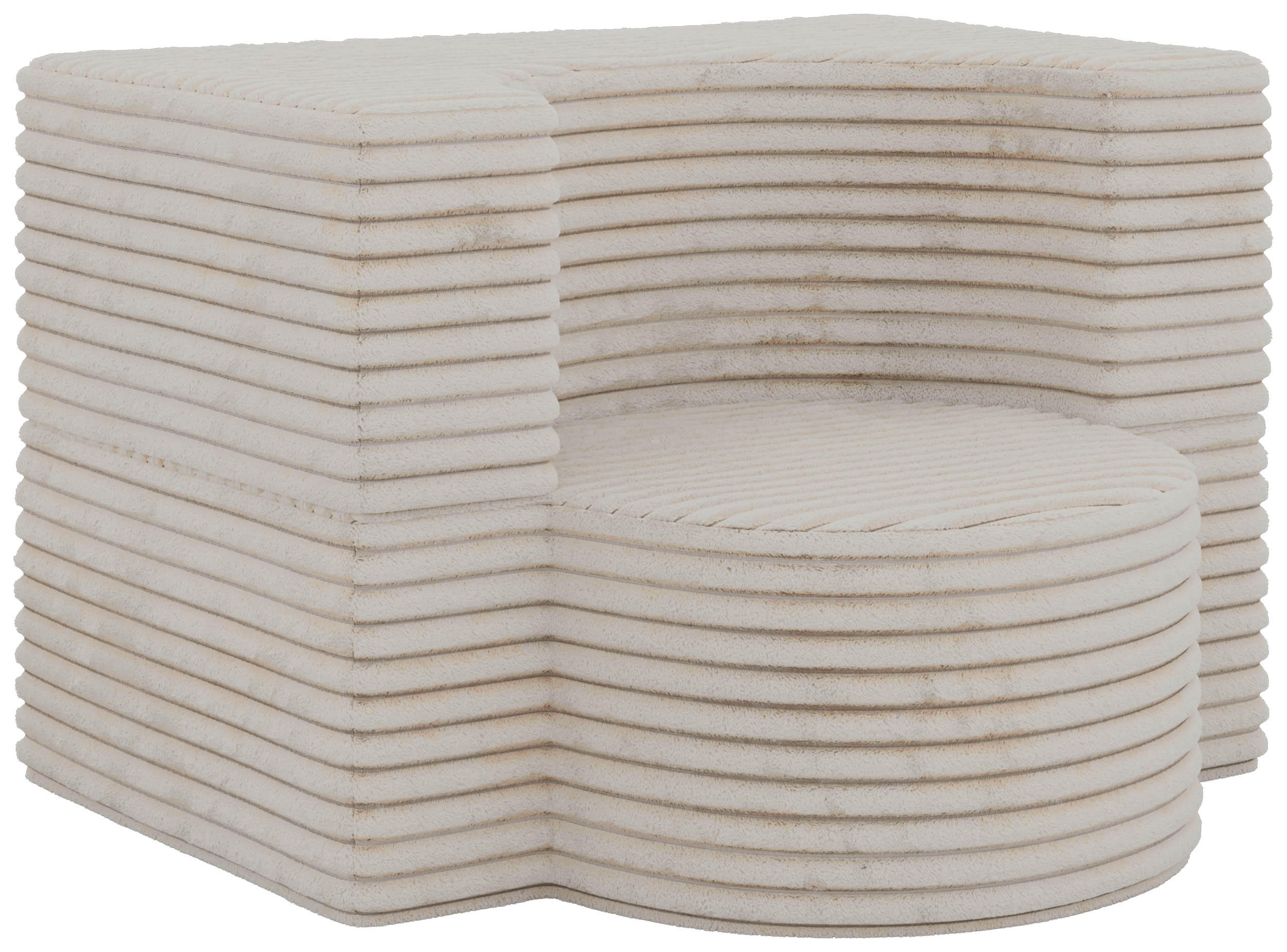 ROZKLÁDACÍ pěnové křeslo SANOA - Béžová Manšestr - béžová, textil (100/68/96cm) - MKS