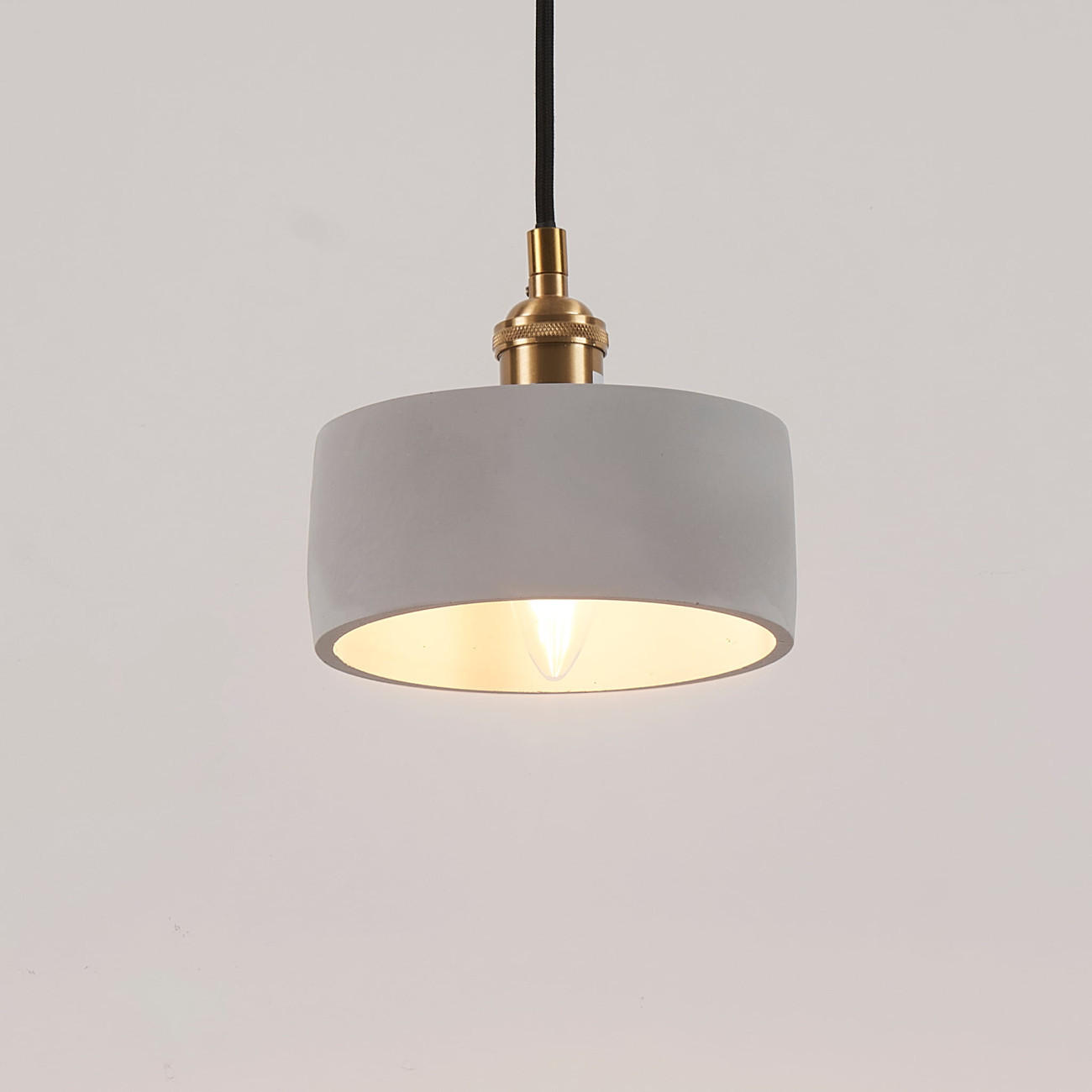 HÄNGELEUCHTE Liko, Grau, 8cm - Grau, Metall (8/16/8cm) - KOSILUM