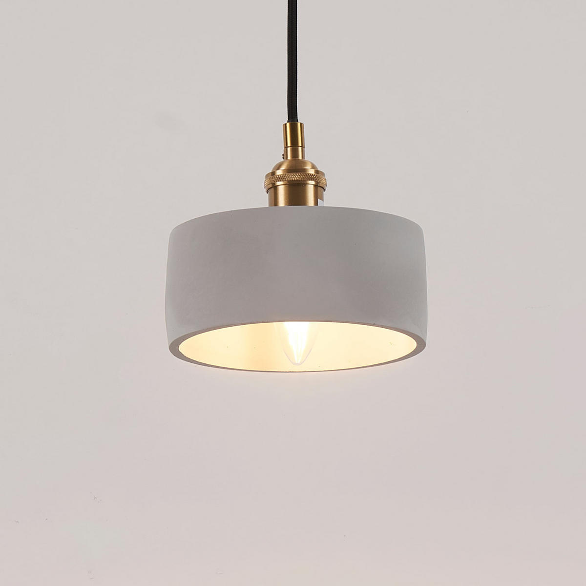 HÄNGELEUCHTE Liko, Grau, 16cm - Grau, Metall (16/16/8cm) - KOSILUM