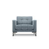 SESSEL Mamaia aus Samt hellblau - Hellblau, Textil (92/75/87cm) - Micadoni