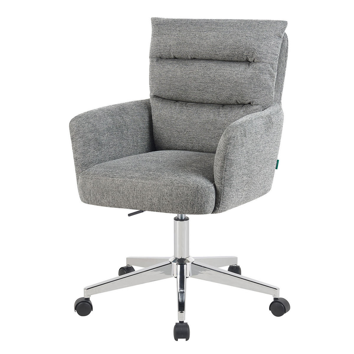 BÜROSTUHL Mika-Svenja - Chromfarben/Grau, Textil/Metall (59/91/66cm) - DUBI Möbel