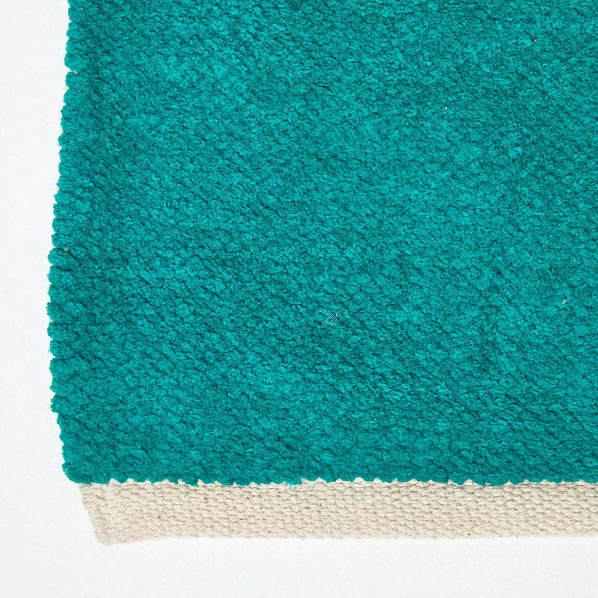HANDWEBTEPPICH-LÄUFER Chenille 66/200 cm - Petrol, Textil (66/200cm) - Homescapes