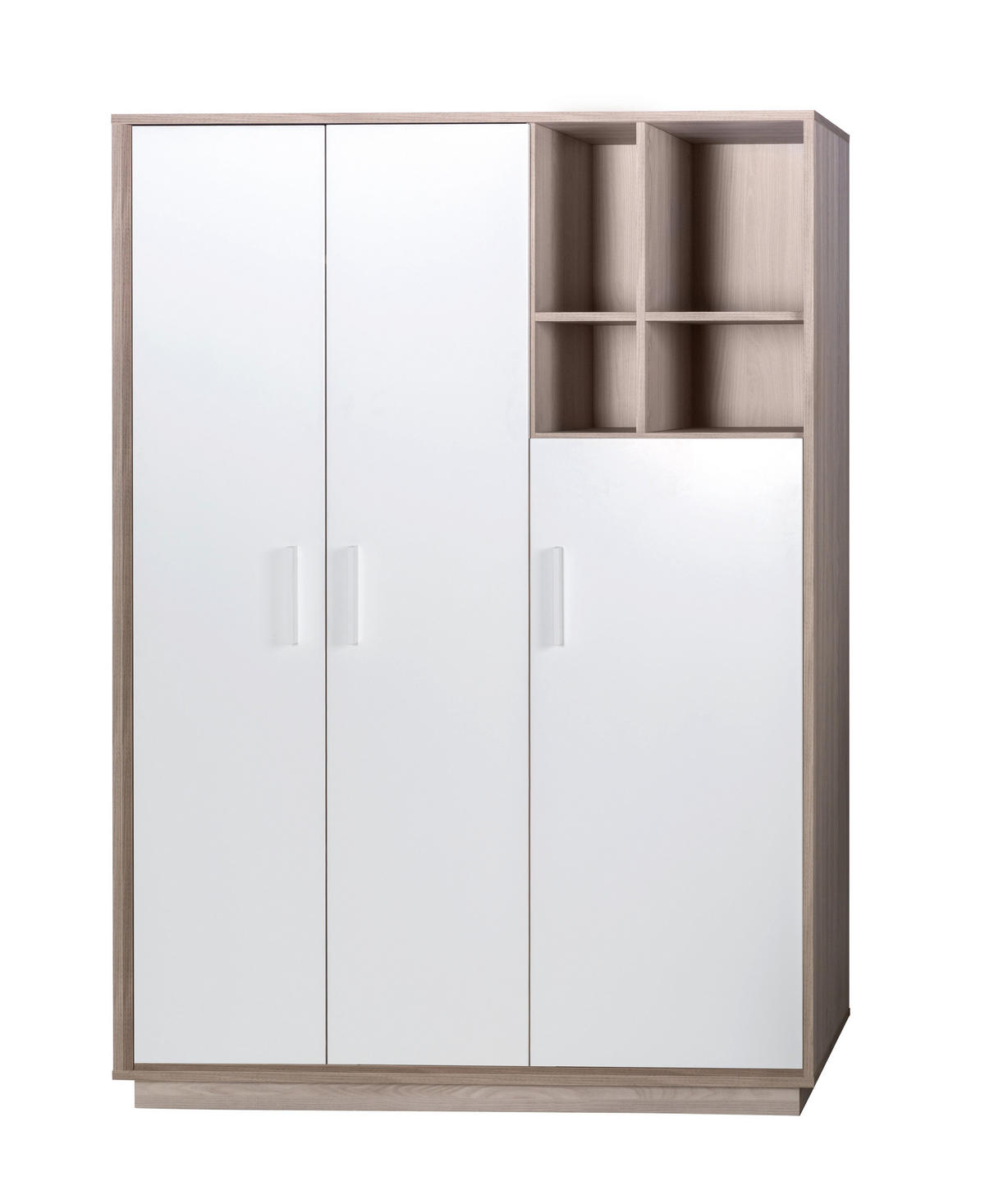 KLEIDERSCHRANK Olaf - Weiß, Holz/Holzwerkstoff (131.5/190/52.5cm) - Roba