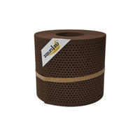 SICHTSCHUTZSTREIFEN Rille Gelocht 20 Prozent PP Streifen Braun 26m - Braun, Kunststoff (2600/19cm) - ZAUN|ZU