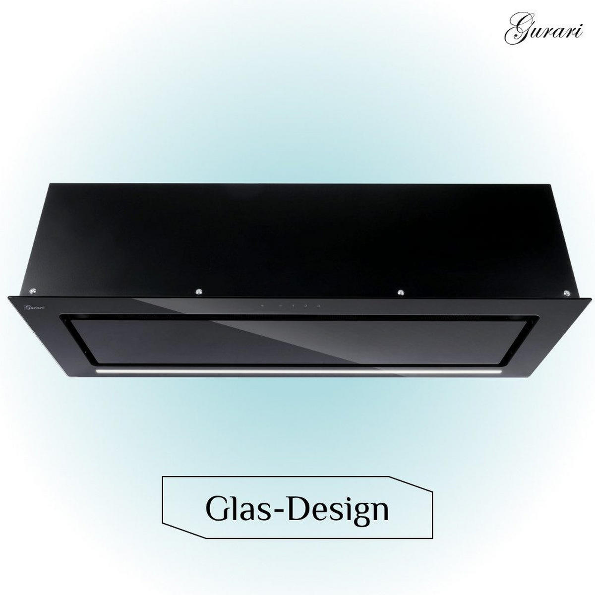 DUNSTABZUGSHAUBE GCH E 217 BL 90 Prime N 90 cm Schwarz - Schwarz, Metall (90/24.5/29.5cm) - Gurari