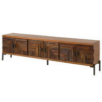 TV-BOARD Altholz 225x40x63 natur lackiert LYON #122 - Naturfarben, Holz (225/63/40cm) - Massivmoebel24